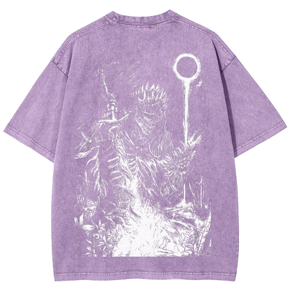 Dark Souls Unisex Fit Washed T-Shirt 2509001592