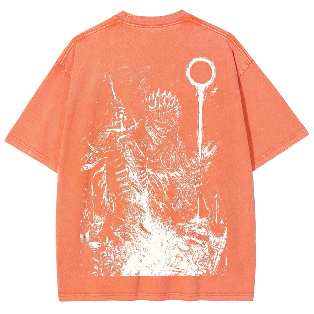 Dark Souls Unisex Fit Washed T-Shirt 2509001592