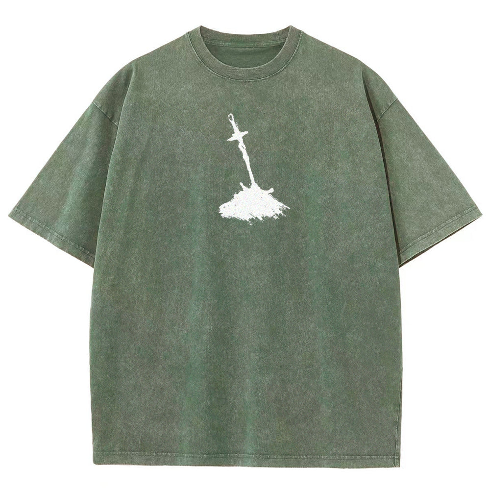 Dark Souls Unisex Fit Washed T-Shirt 2509001592