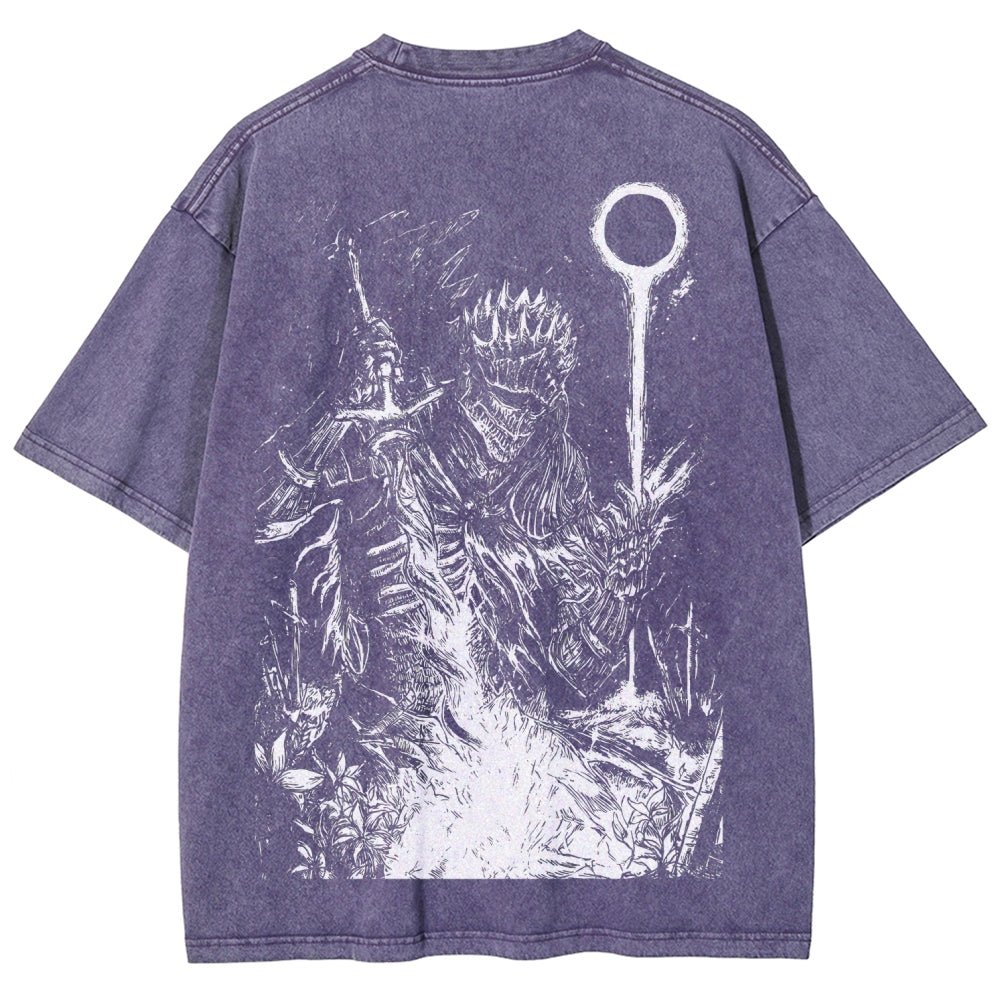 Dark Souls Unisex Fit Washed T-Shirt 2509001592