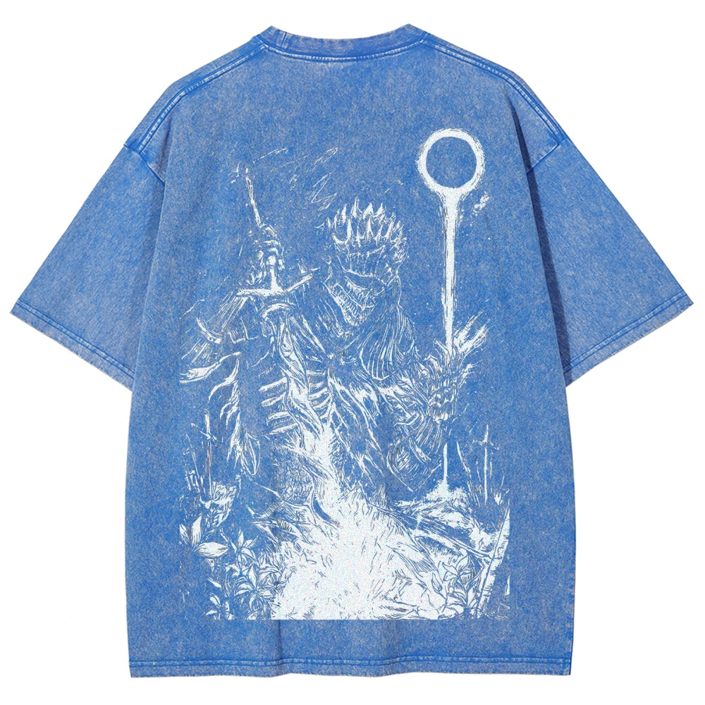 Dark Souls Unisex Fit Washed T-Shirt 2509001592
