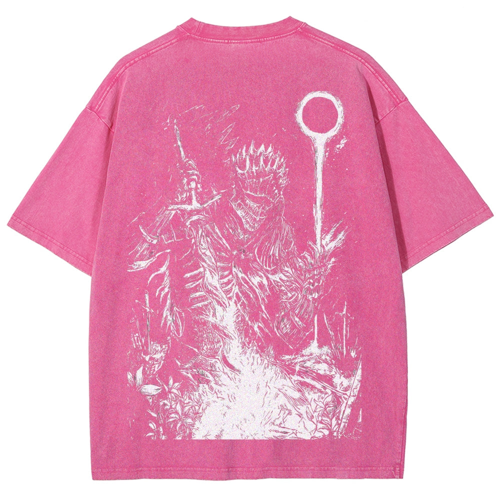 Dark Souls Unisex Fit Washed T-Shirt 2509001592