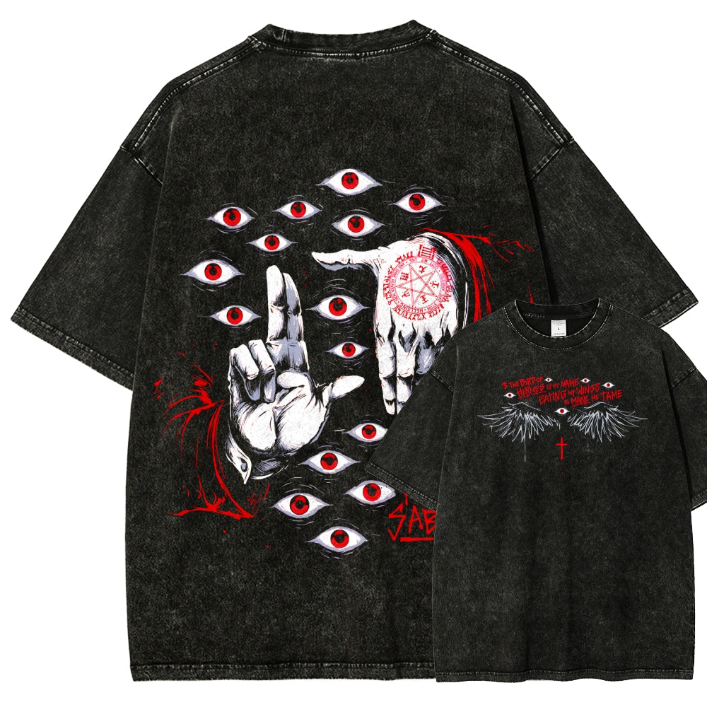 Hellsing Unisex Fit Washed T-Shirt 2509006202
