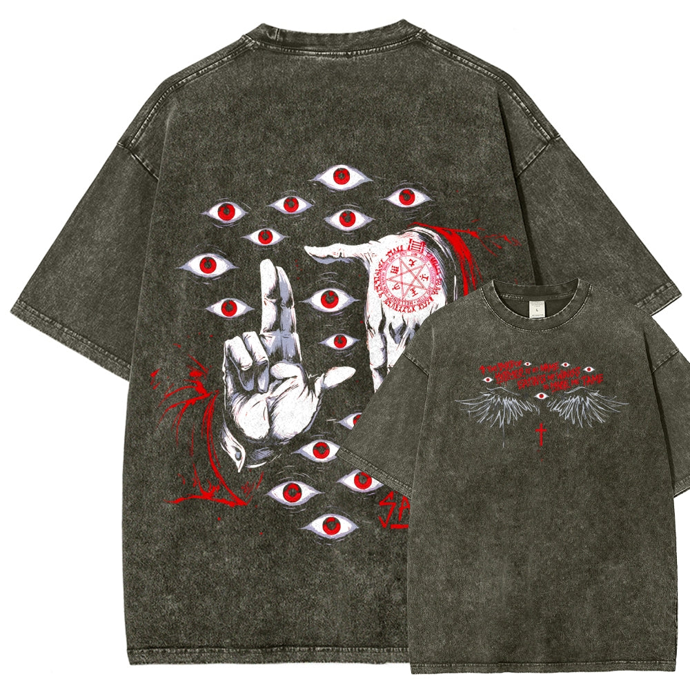 Hellsing Unisex Fit Washed T-Shirt 2509006202