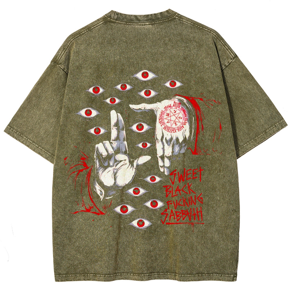 Hellsing Unisex Fit Washed T-Shirt 2509006202
