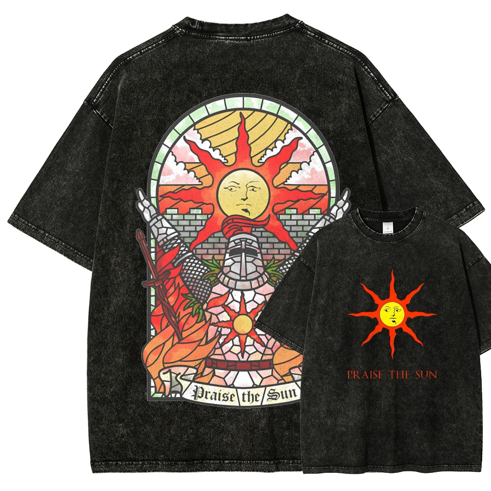 Dark souls Unisex Fit Washed T-Shirt 2509011728