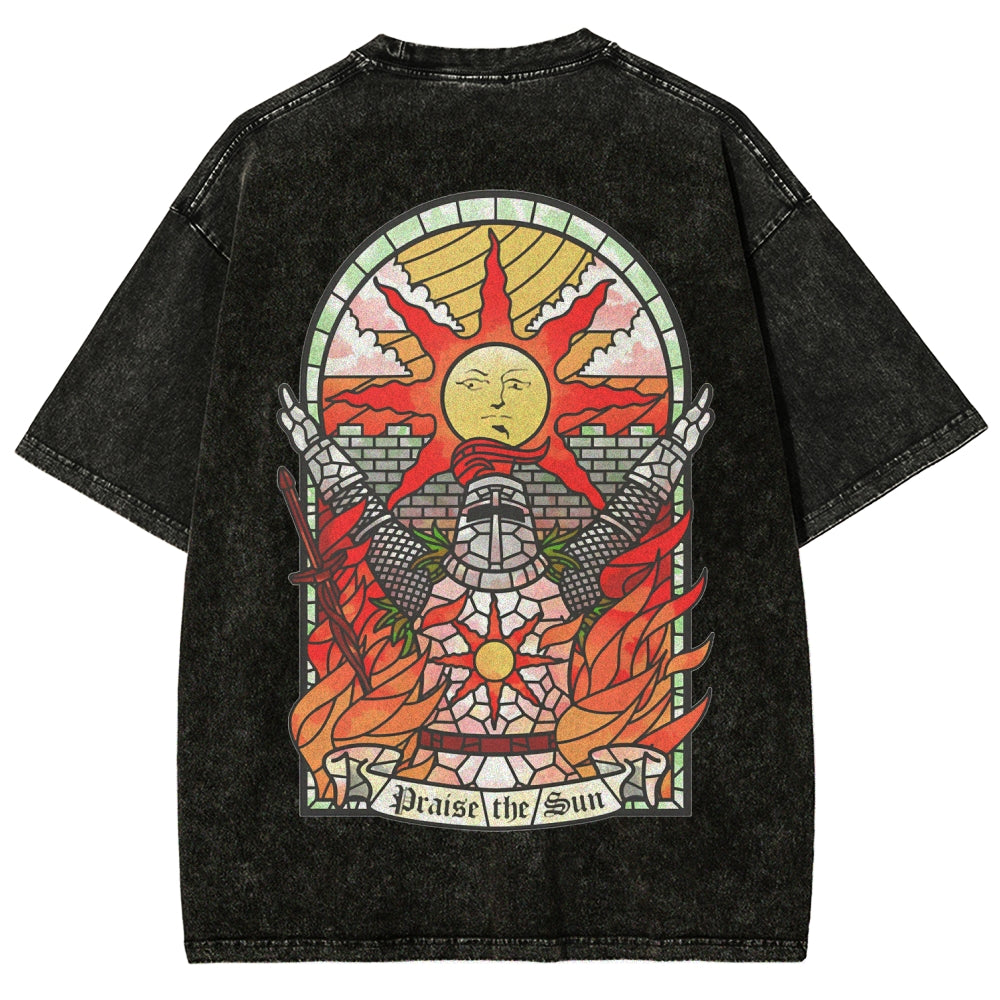 Dark souls Unisex Fit Washed T-Shirt 2509011728