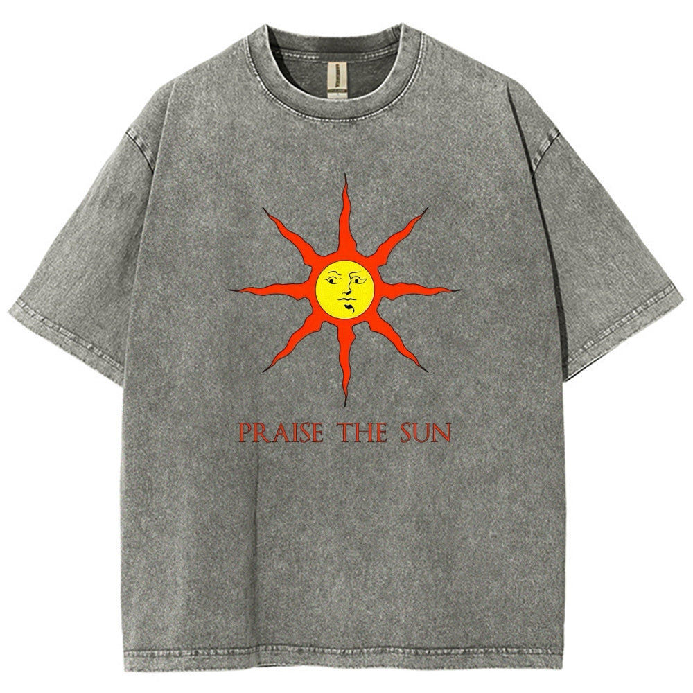 Dark souls Unisex Fit Washed T-Shirt 2509011728