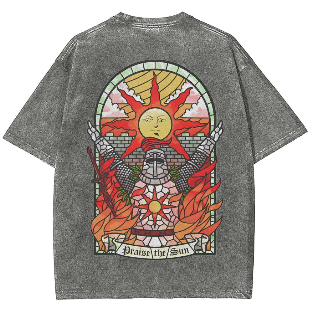 Dark souls Unisex Fit Washed T-Shirt 2509011728