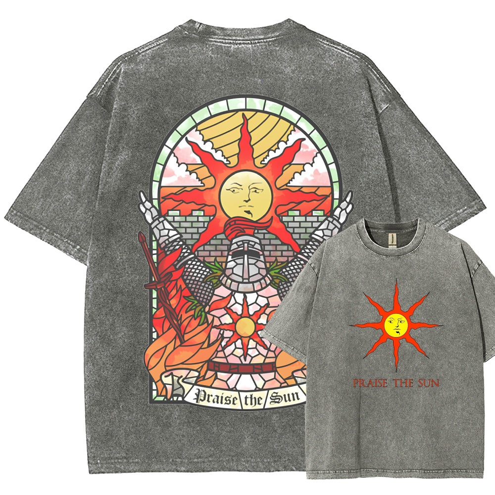 Dark souls Unisex Fit Washed T-Shirt 2509011728