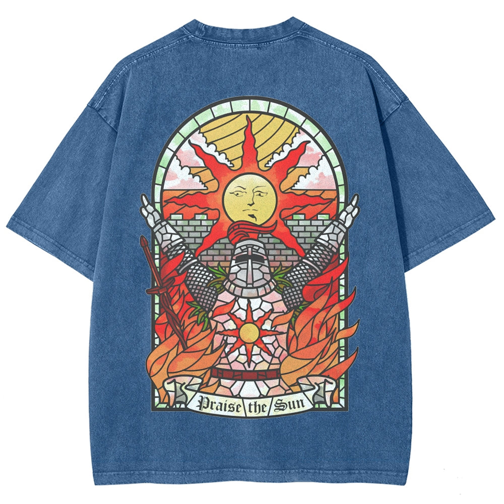 Dark souls Unisex Fit Washed T-Shirt 2509011728