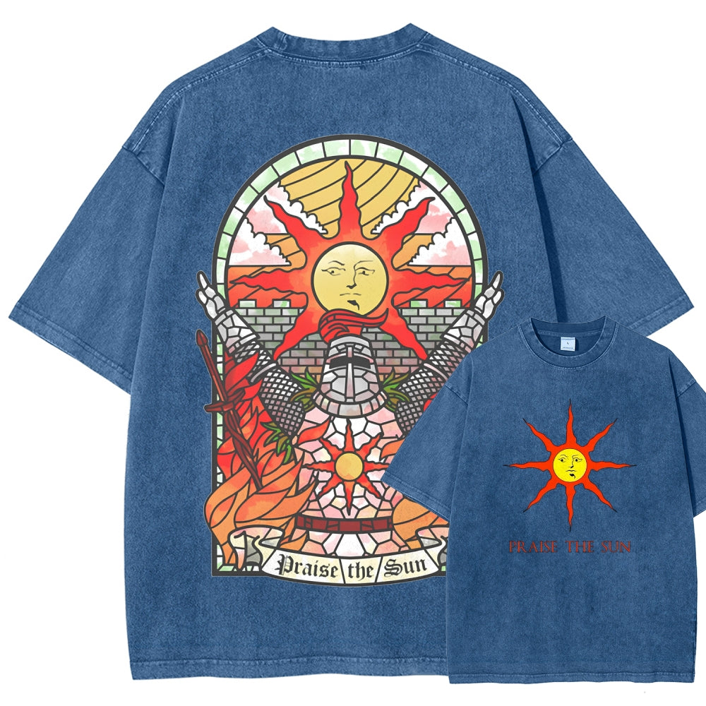 Dark souls Unisex Fit Washed T-Shirt 2509011728