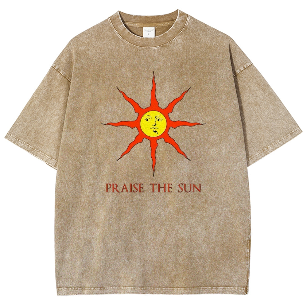 Dark souls Unisex Fit Washed T-Shirt 2509011728