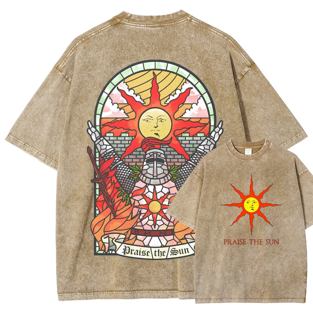 Dark souls Unisex Fit Washed T-Shirt 2509011728