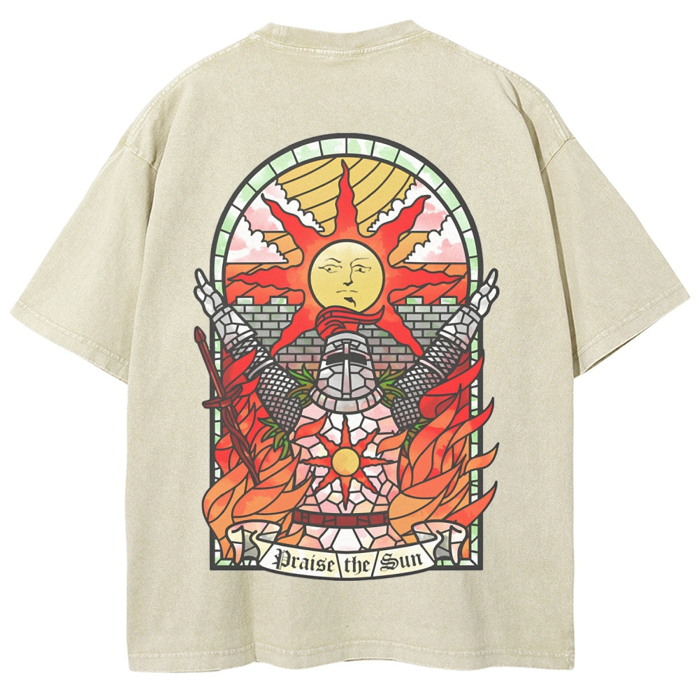 Dark souls Unisex Fit Washed T-Shirt 2509011728