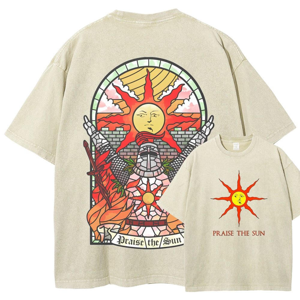 Dark souls Unisex Fit Washed T-Shirt 2509011728