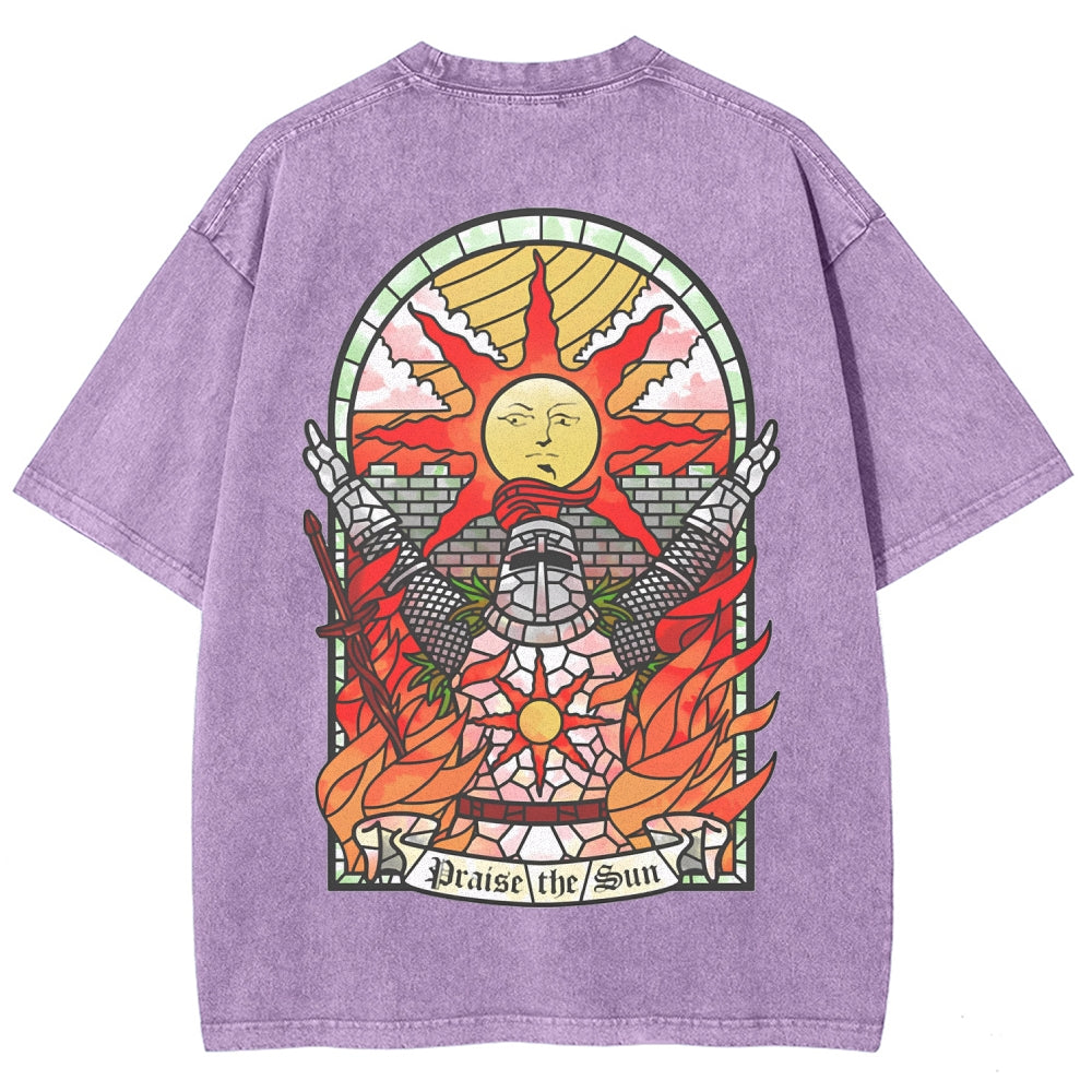Dark souls Unisex Fit Washed T-Shirt 2509011728