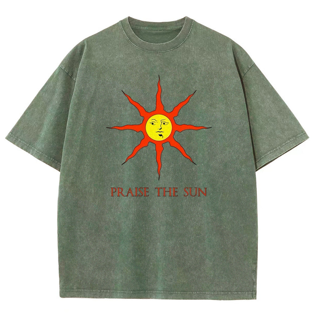 Dark souls Unisex Fit Washed T-Shirt 2509011728