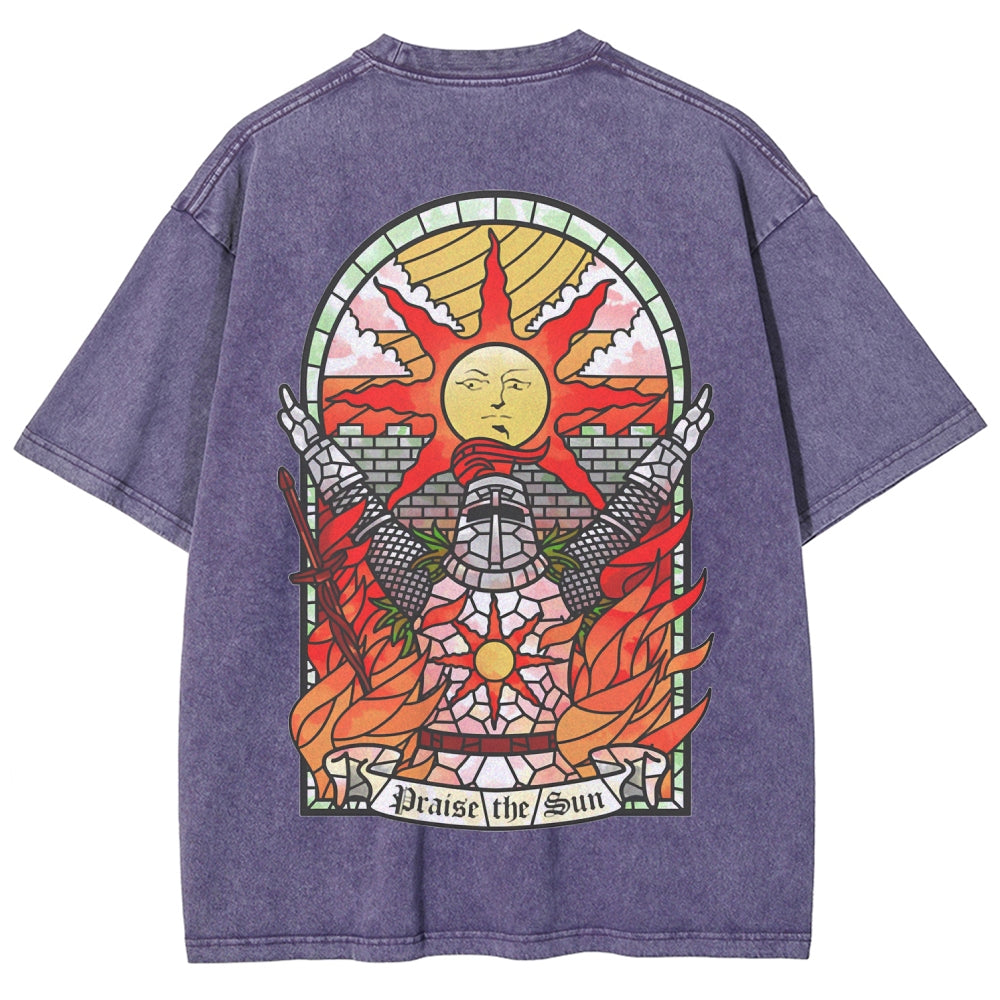 Dark souls Unisex Fit Washed T-Shirt 2509011728