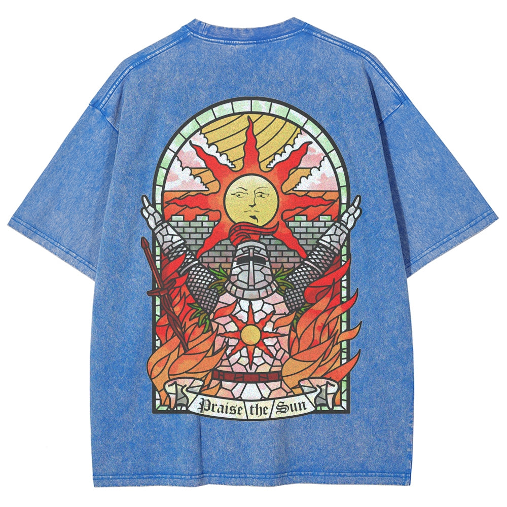 Dark souls Unisex Fit Washed T-Shirt 2509011728