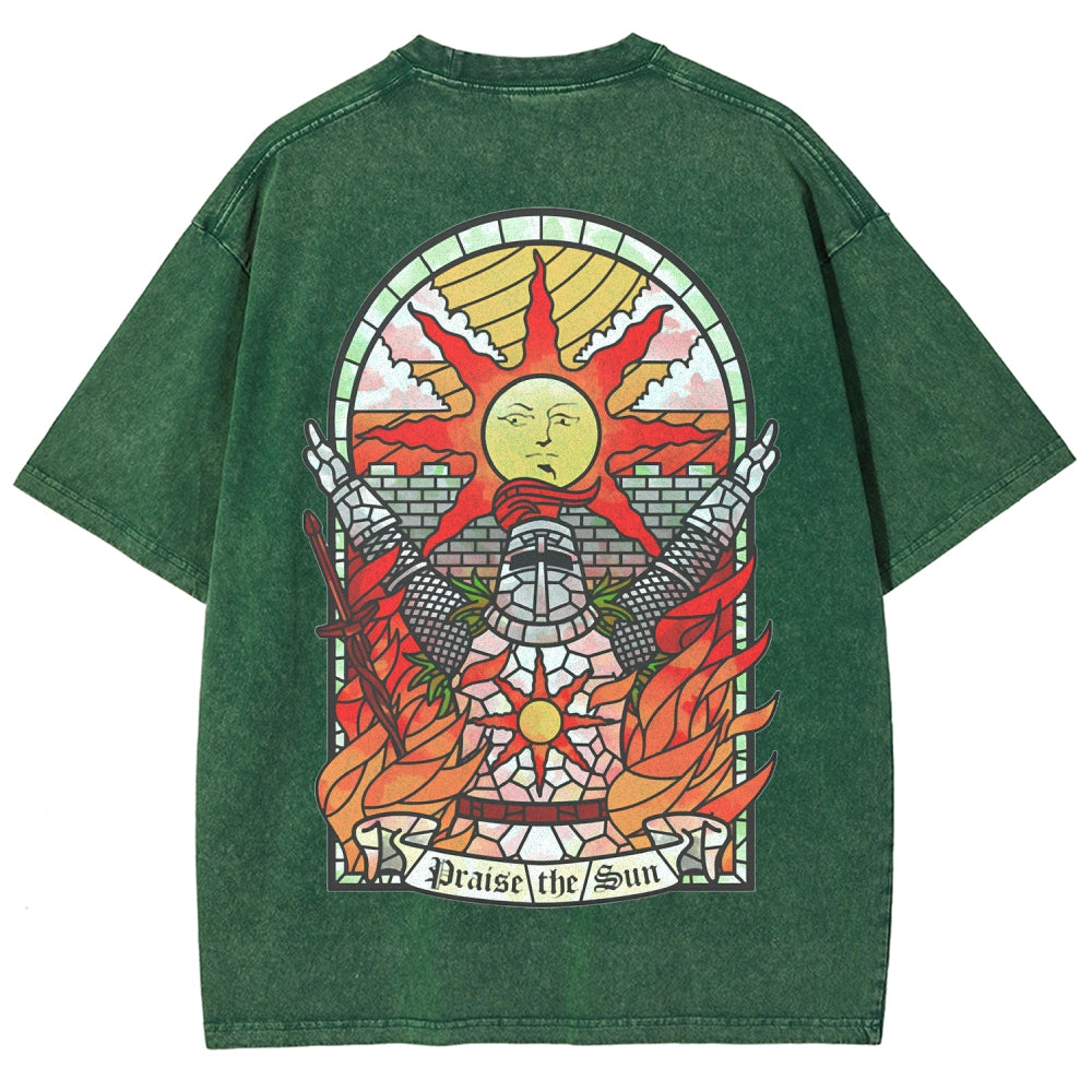 Dark souls Unisex Fit Washed T-Shirt 2509011728