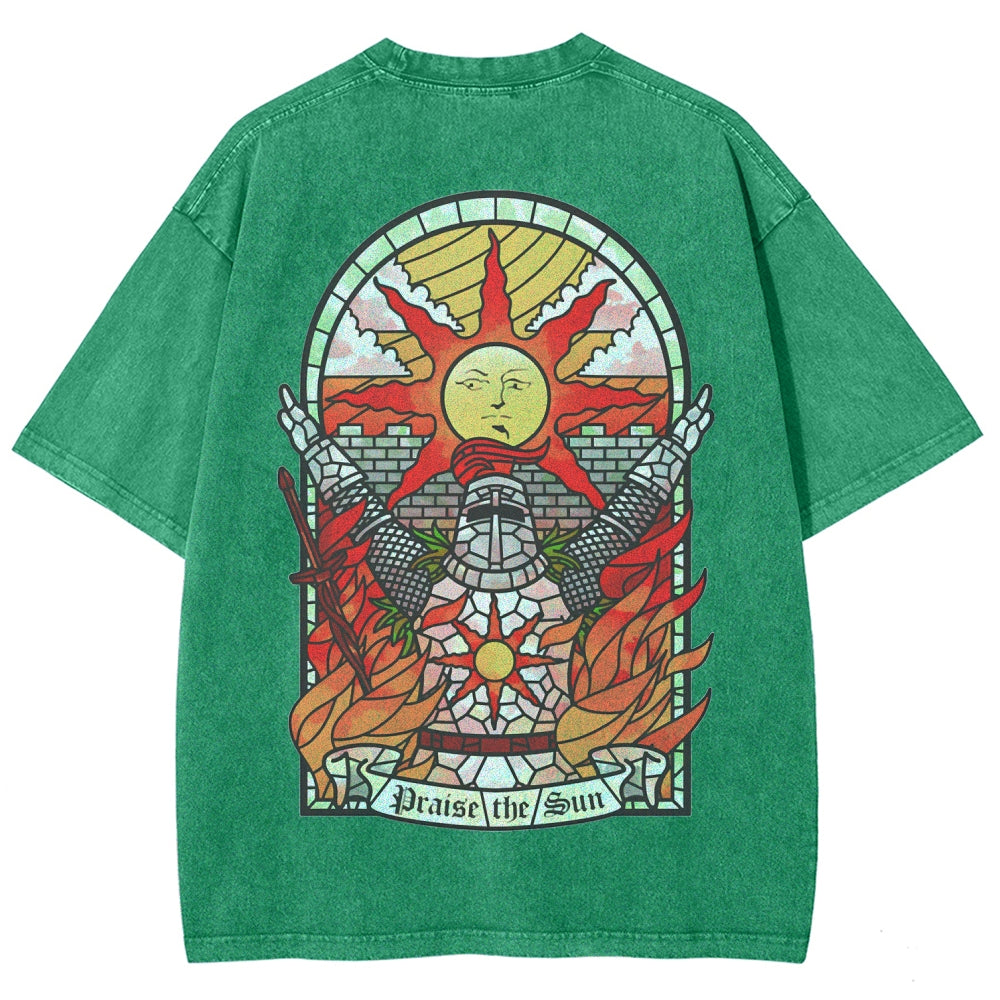 Dark souls Unisex Fit Washed T-Shirt 2509011728