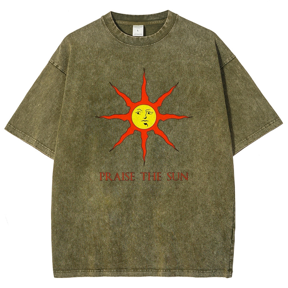 Dark souls Unisex Fit Washed T-Shirt 2509011728