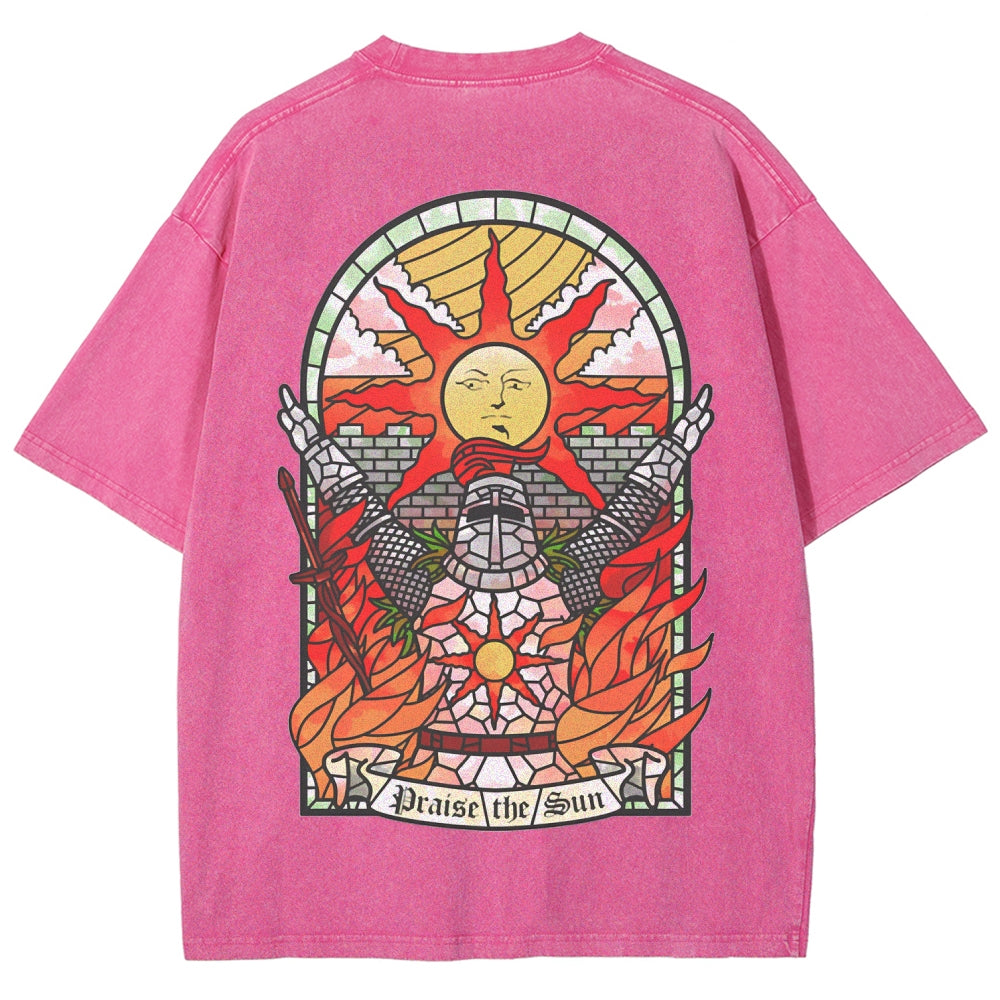 Dark souls Unisex Fit Washed T-Shirt 2509011728