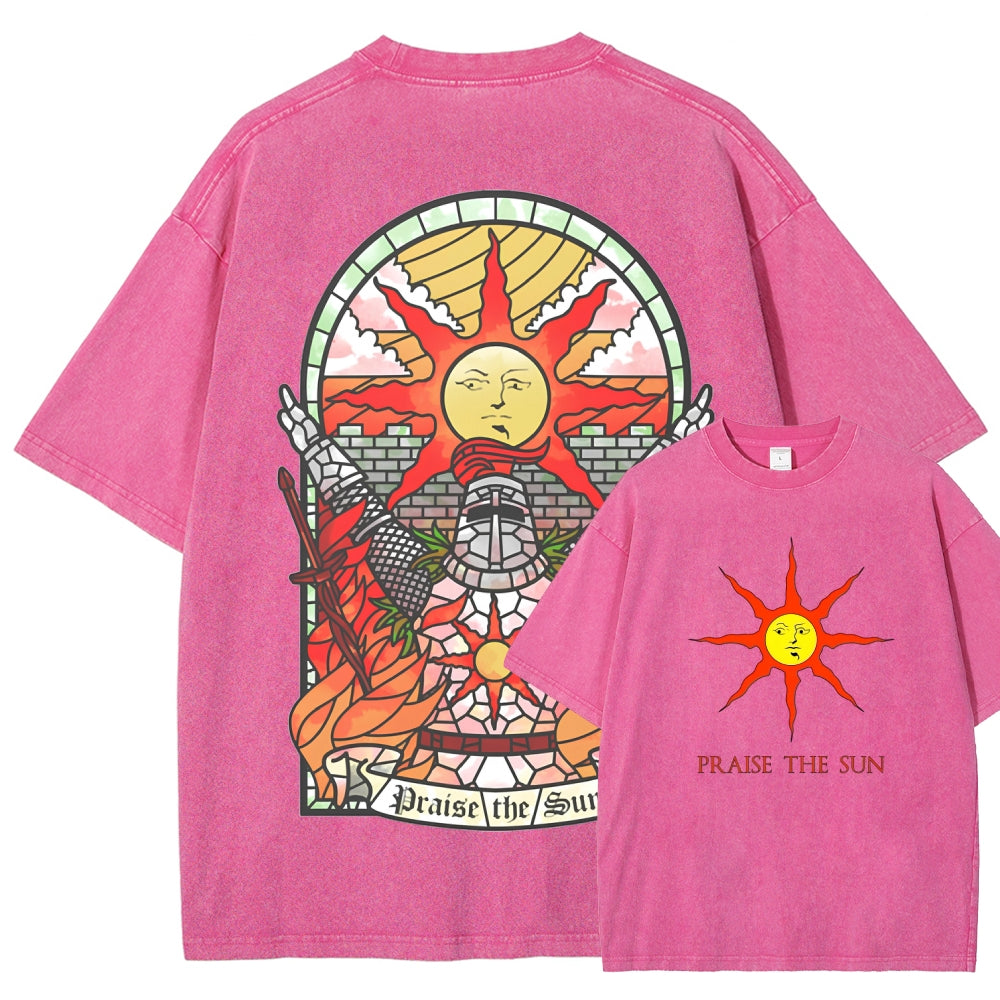 Dark souls Unisex Fit Washed T-Shirt 2509011728