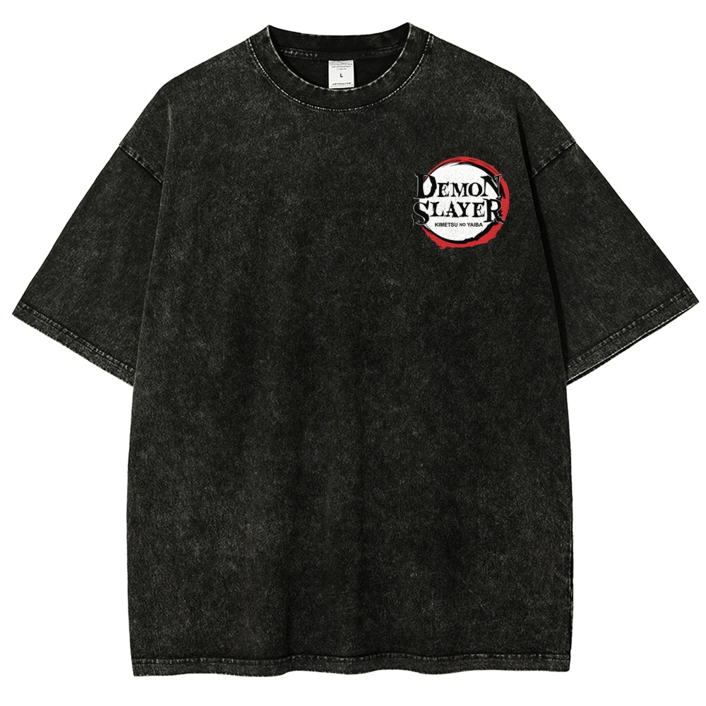 Demon Slayer Unisex Fit Washed T-Shirt 2509022796