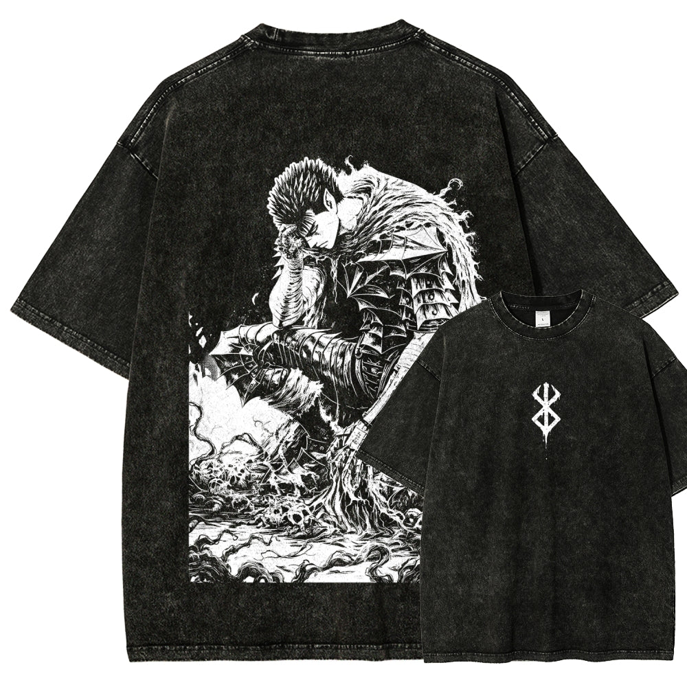 Berserk Unisex Fit Washed T-Shirt 2510000369
