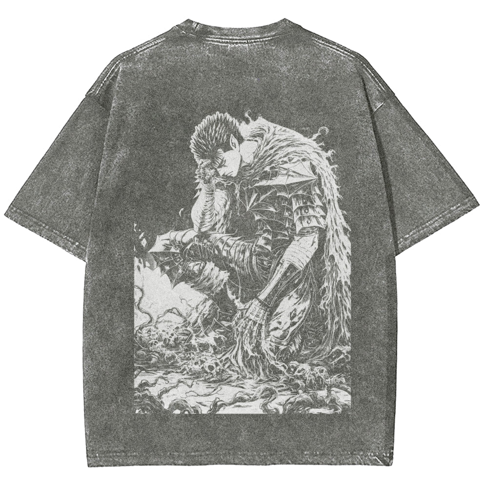 Berserk Unisex Fit Washed T-Shirt 2510000369