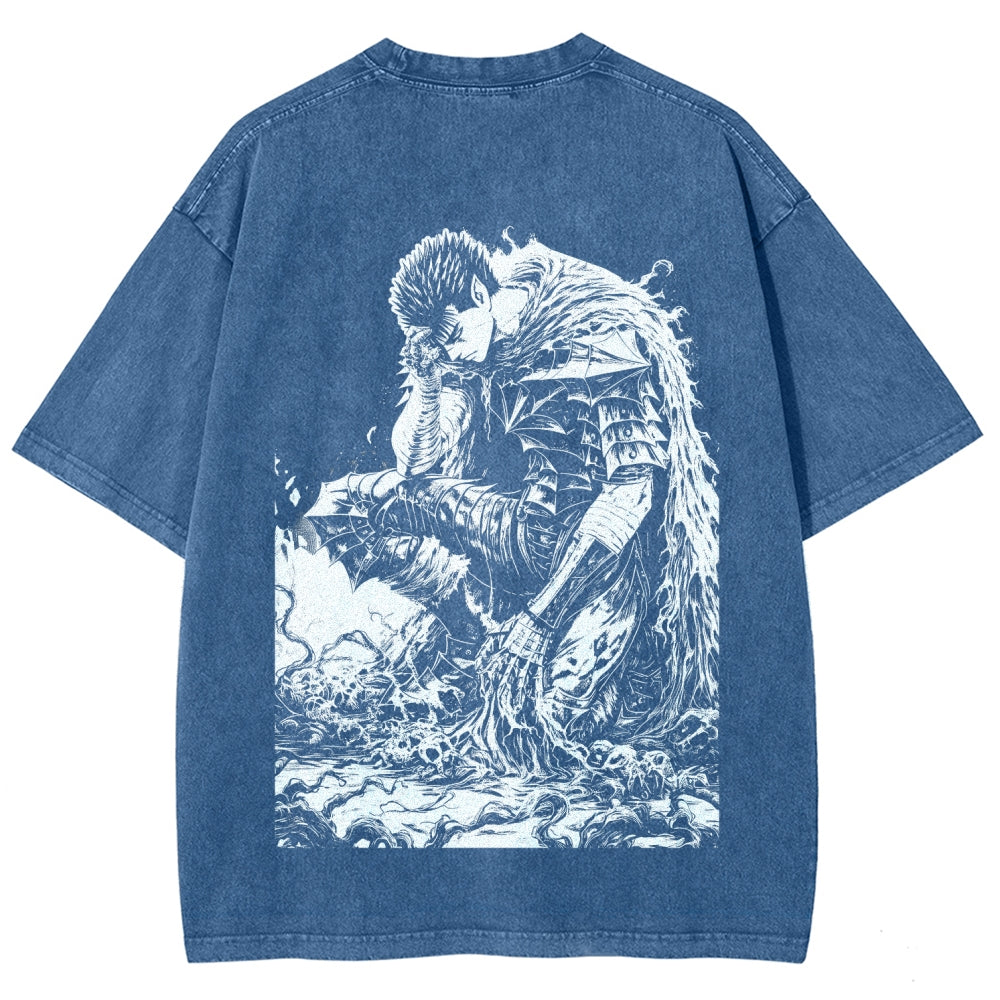 Berserk Unisex Fit Washed T-Shirt 2510000369