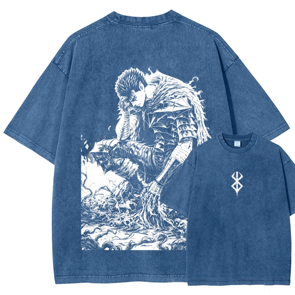 Berserk Unisex Fit Washed T-Shirt 2510000369