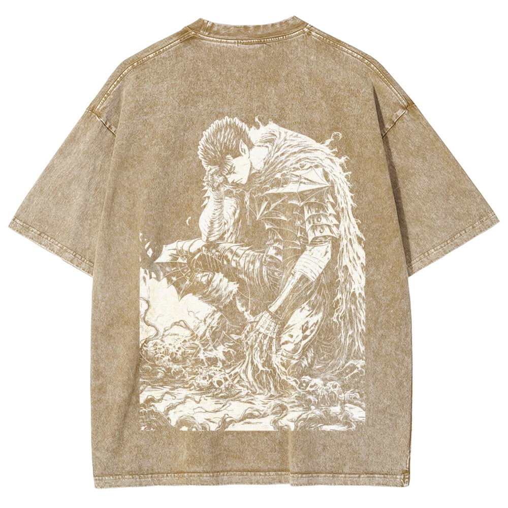 Berserk Unisex Fit Washed T-Shirt 2510000369