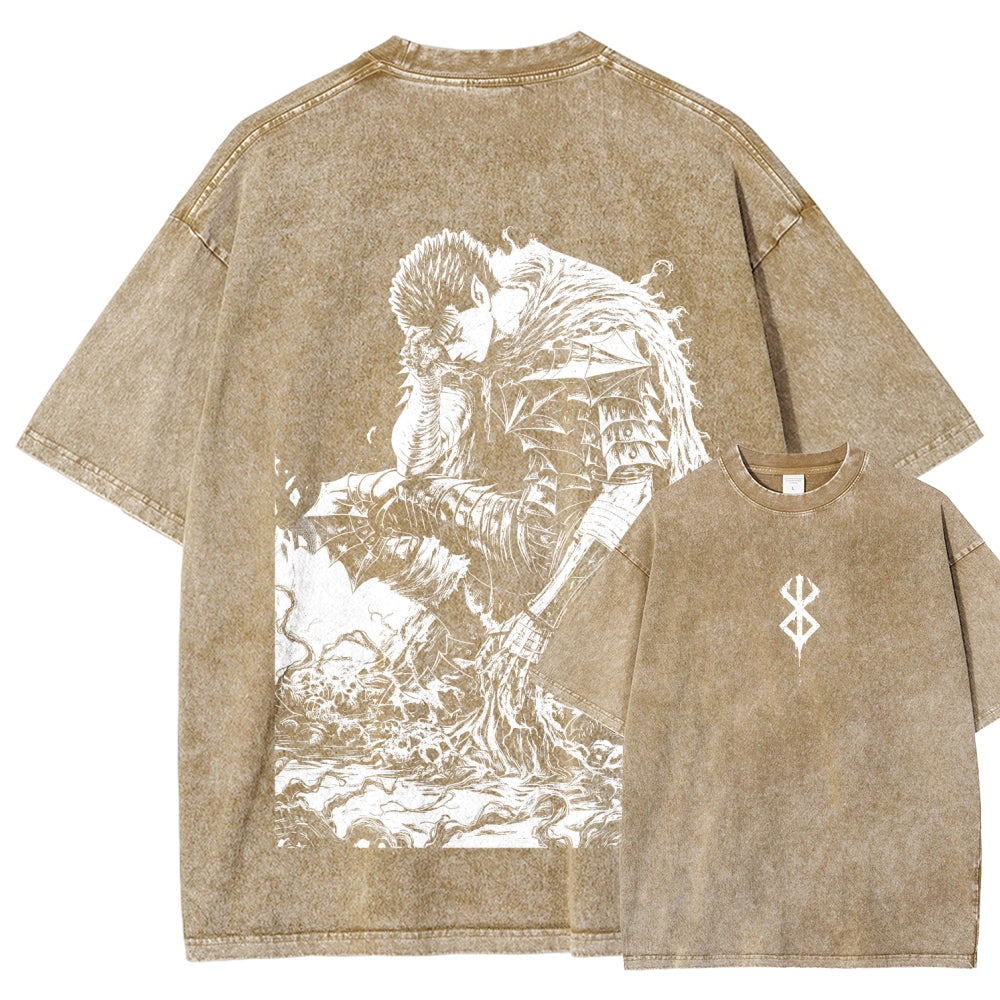 Berserk Unisex Fit Washed T-Shirt 2510000369