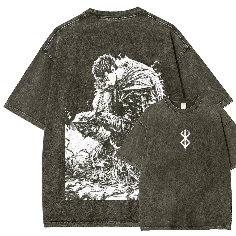 Berserk Unisex Fit Washed T-Shirt 2510000369