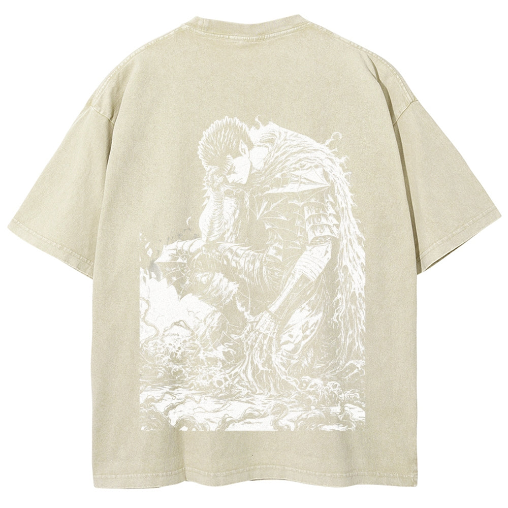 Berserk Unisex Fit Washed T-Shirt 2510000369