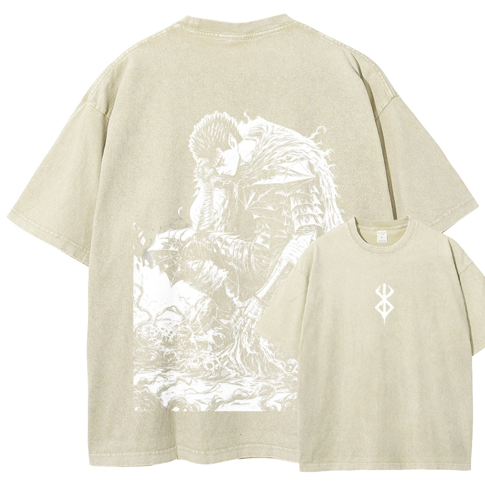 Berserk Unisex Fit Washed T-Shirt 2510000369