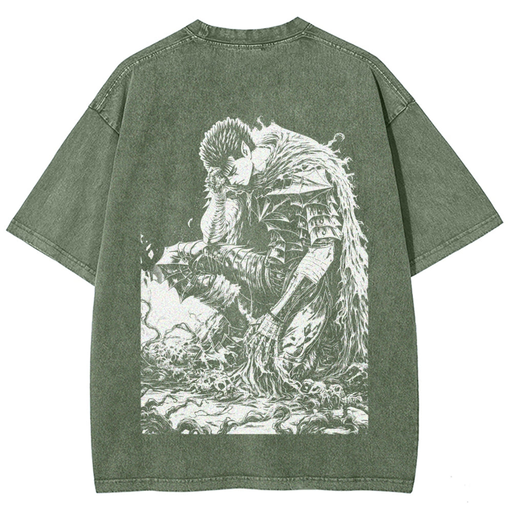 Berserk Unisex Fit Washed T-Shirt 2510000369