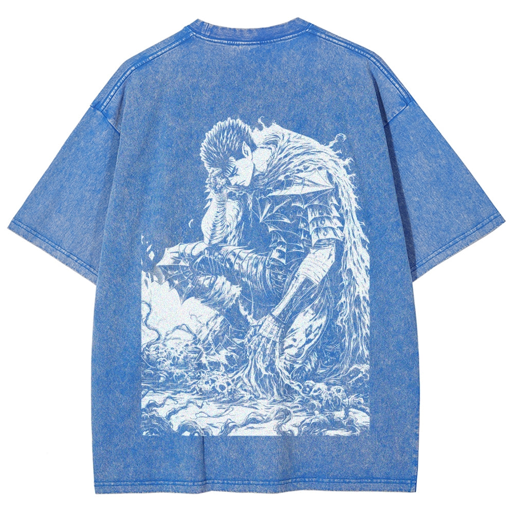Berserk Unisex Fit Washed T-Shirt 2510000369