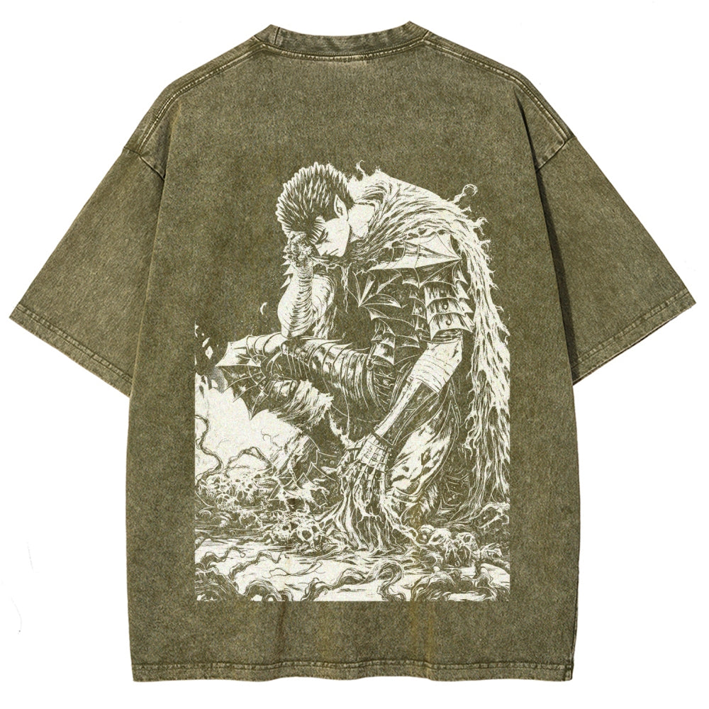 Berserk Unisex Fit Washed T-Shirt 2510000369