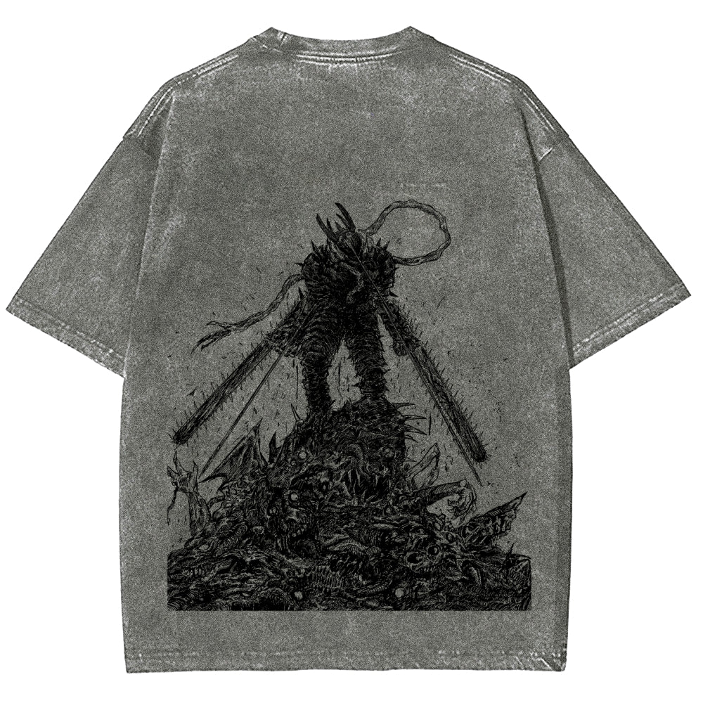 Chainsaw Man Unisex Fit Washed T-Shirt 2510003381