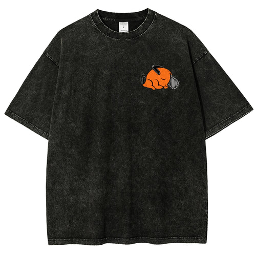 Chainsaw Man Unisex Fit Washed T-Shirt 2510004011