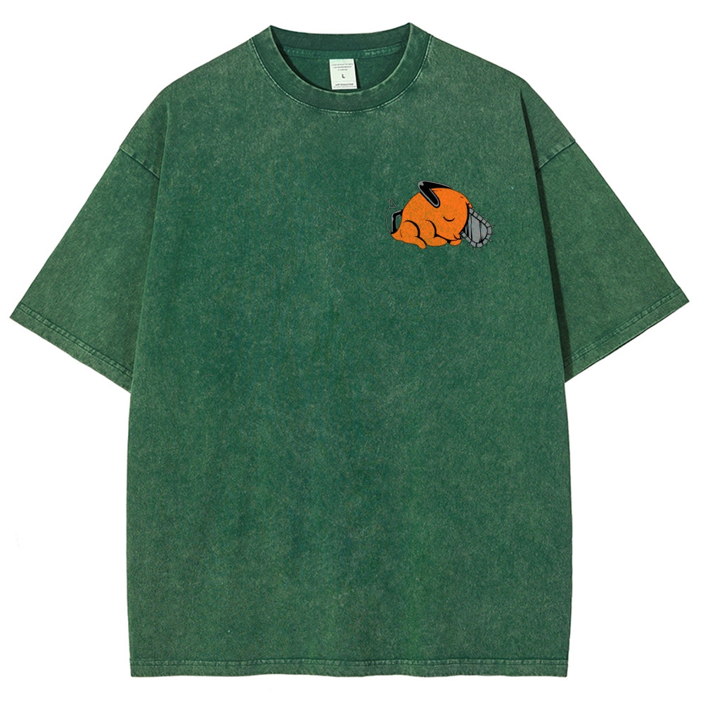 Chainsaw Man Unisex Fit Washed T-Shirt 2510004011