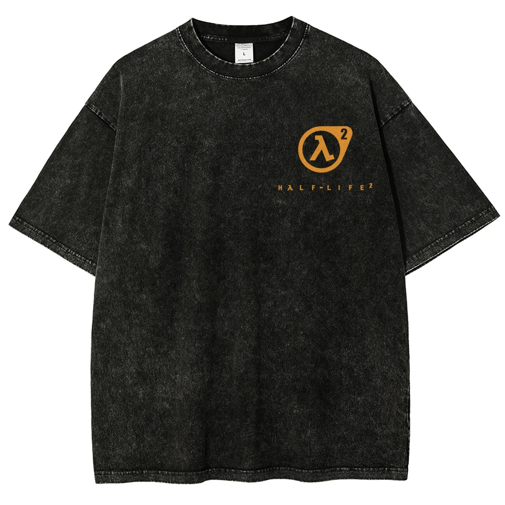 Half Life Unisex Fit Washed T-Shirt 2510010176