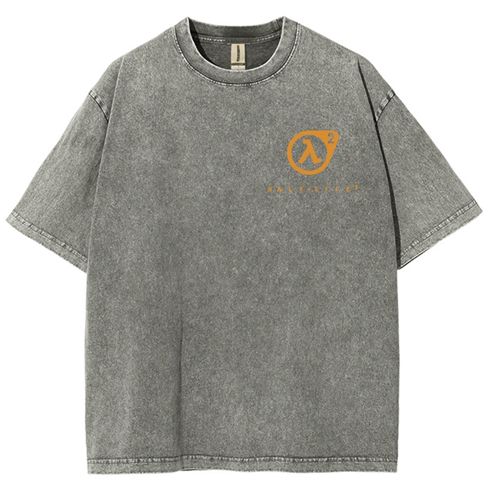 Half Life Unisex Fit Washed T-Shirt 2510010176