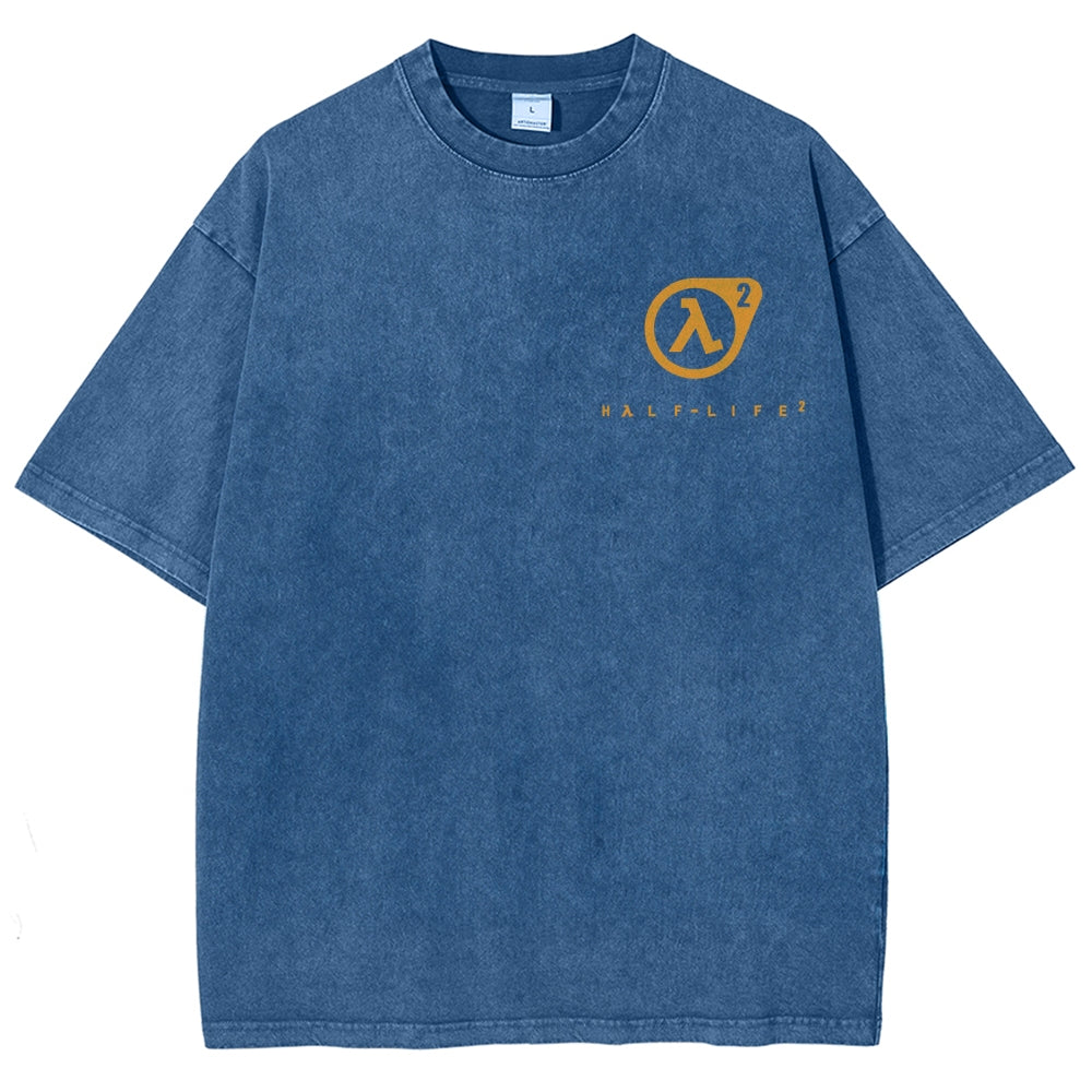 Half Life Unisex Fit Washed T-Shirt 2510010176