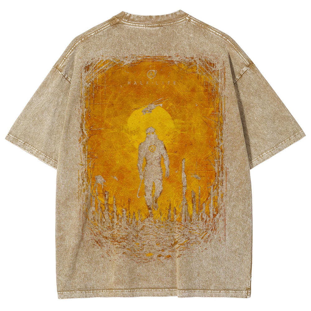 Half Life Unisex Fit Washed T-Shirt 2510010176