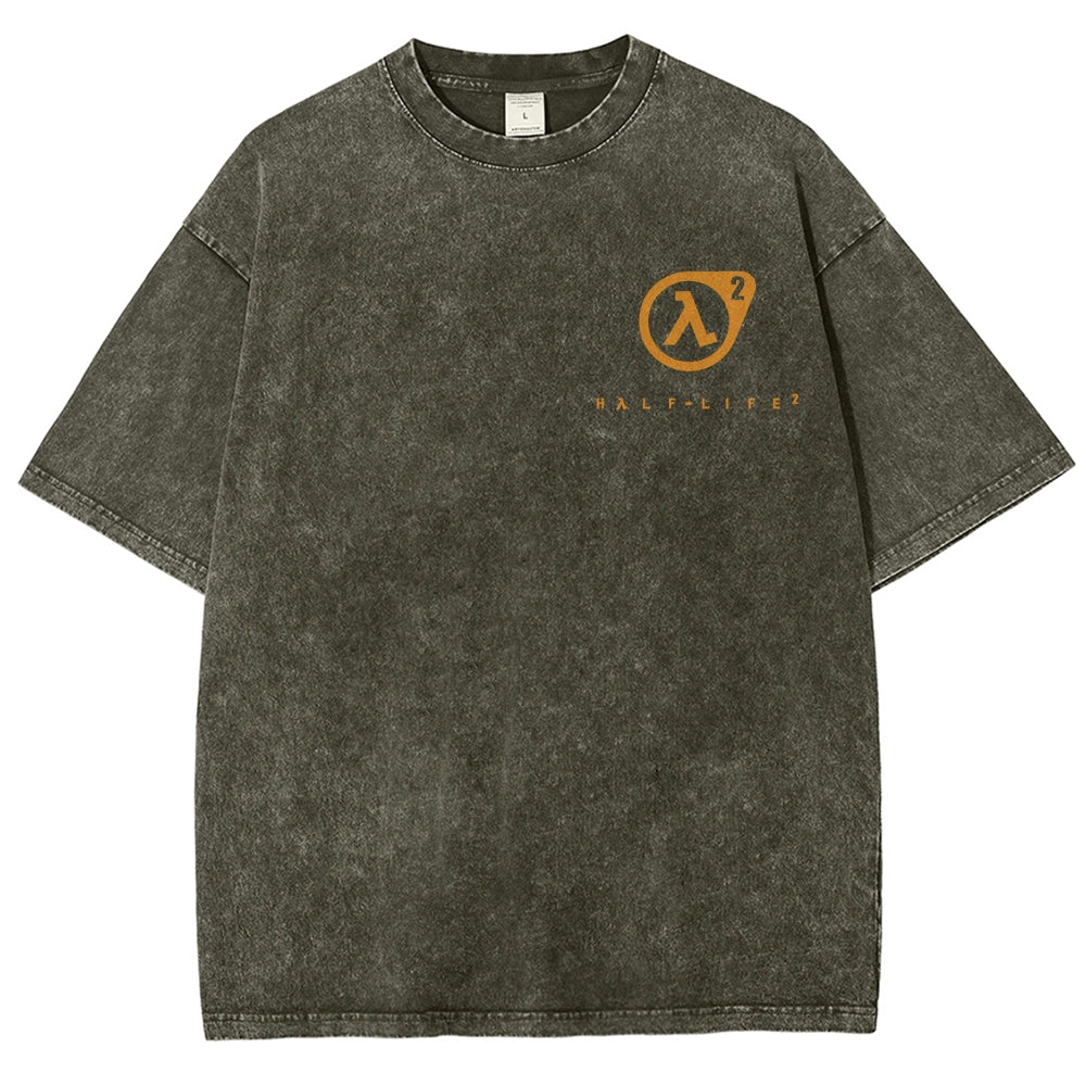 Half Life Unisex Fit Washed T-Shirt 2510010176